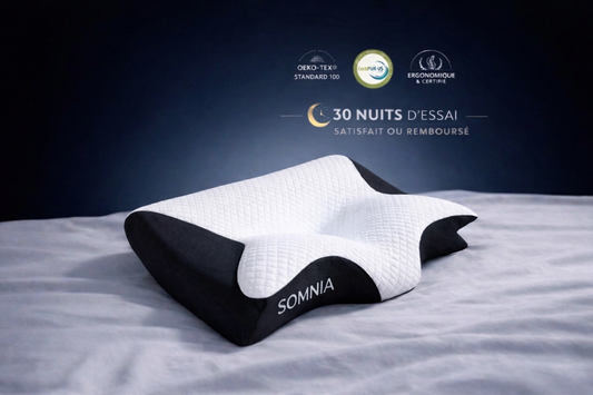 SOMNIA™ – L'OREILLER QUI OFFRE UN SOMMEIL RÉPARATEUR