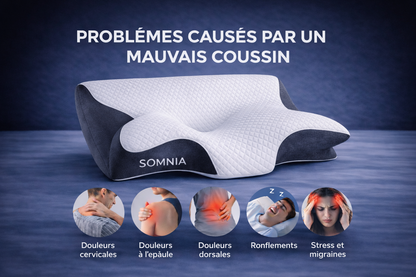 SOMNIA™ – L'OREILLER QUI OFFRE UN SOMMEIL RÉPARATEUR